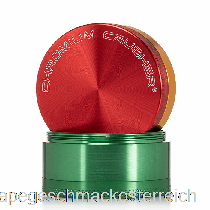Chrom-Crusher 2,2 Zoll 4-teiliger Grinder Rasta Vape Geschmack